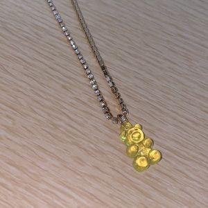 Yellow gummy bear choker